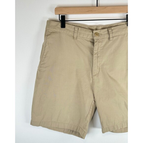 Patagonia Mens Shorts Brown Organic Cotton Chino Flat Front Pockets Outdoor 33 - Picture 3 of 7